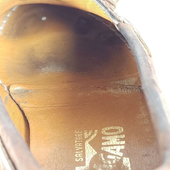 Salvatore Ferragamo Women's US 6,5 EE Leather Tassels Slip-On Loafer Moccasin - Picture 16 of 16